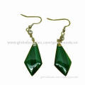 Gemstone drop earrings